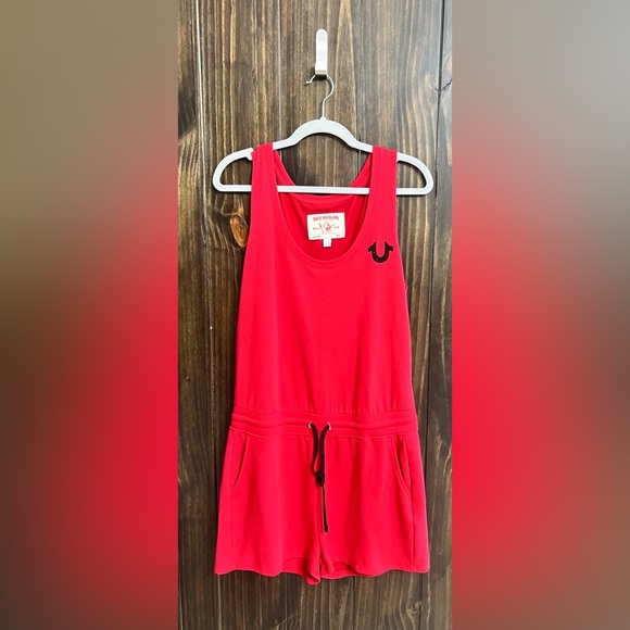 True Religion Red Romper- Size: Medium - Picture 3 of 9